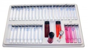 Discrete-sample spectrophotometer test kit for diluter verification- 30 tests/kit